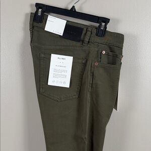 DL1961 Men's DL Ultimate Knit Olive Slim Straight Jeans